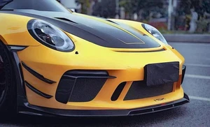 Carbon Fiber Front Lip Bumper splitter For Porsche 911 992 2018-2019 GT3RS - Picture 1 of 4