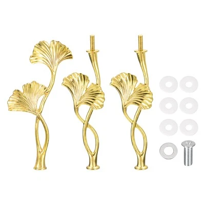 1 Set 3-Tier Cupcake Stand Hardware Fittings for Cake Stand Blossom Gold - Image 1 of 4