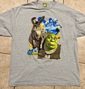 Vintage Shrek Donkey Shirt Mens XL Pepsi Sierra Mist Promo DreamWorks Gray 2004 - Picture 1 of 7