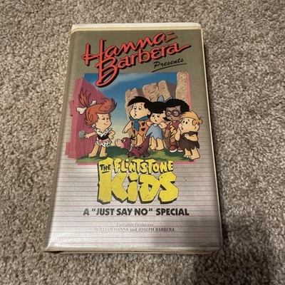 Hanna Barbera Flintstone Kids JUST SAY NO VHS Michael Jackson Rare - Image 1 of 4
