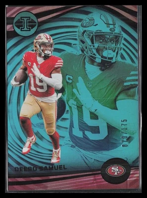 2023 Panini Illusions #90 Deebo Samuel Teal Trophy Collection #/175 - Image 1 of 2