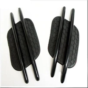 CAR HOOD SIDE FENDER AIR SCOOP DECORATION VENT COVER BLACK X 2 PIECES - Picture 1 of 2