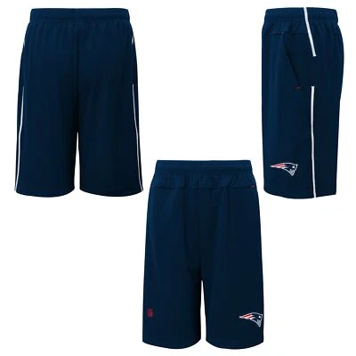 Pantalones Cortos Outerstuff NFL Fútbol Juvenil New England Patriots Jets Flash, Azul Marino Foto 1 de 4