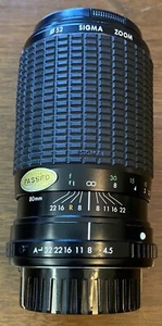 Sigma, 80-200 Zoom Lens, 1:4.5~5.6, EX Condition  - Picture 1 of 6
