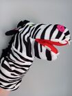 Peluche animal IKEA Klappar Vild zèbre marionnette safari sauvage jouet doux 