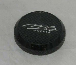 MB WHEELS GLOSS BLACK WHEEL RIM CENTER CAP C46GB-MB C-228-4 - Picture 1 of 1