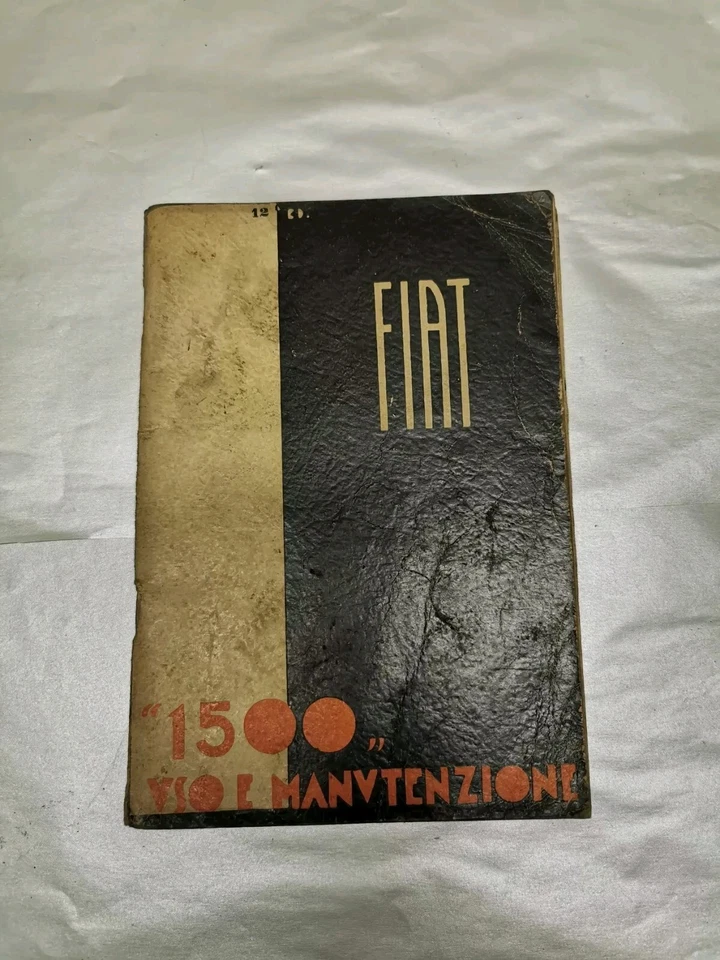 Catalogo Libretto Uso della Vettura e Manutenzione FIAT 1500 Auto D'epoca  - Immagine 1 di 3