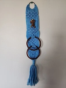 Vintage Macrame Towel Holder - Picture 1 of 10