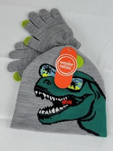 Juego de Sombrero y Guante de Dinosaurio Wonder Nation para Niños, 2 Piezas, Talla Única Se Adapta a la Más - Imagen 1 de 7