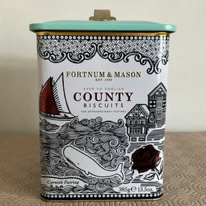 Fortnum & Mason EMPTY County Biscuit Tin - Picture 1 of 10