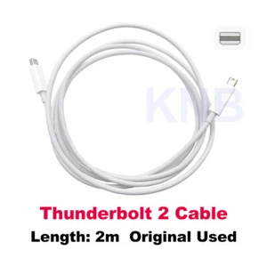 Original Thunderbolt 2 Kabel Datenkabel 2M weiß für Apple Multimedia Monitor - Bild 1 von 7