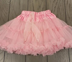 Girl's Light Pink Soft Fluffy Tulle Ballet Dance Party Tutu See Photos For Size - Picture 1 of 9