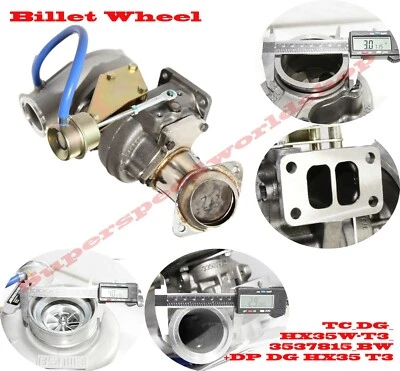 Billet Wheel Turbo HX35W 3537815 w/elbow Fit Dodge 94-98 Diesel RAM 6BTAA 5.9L - Image 1 of 4