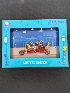 D23 Expo 2019 Dapper Jumbo Tandem Bicycle Pin Limited Edition 500 Disney - Picture 1 of 4