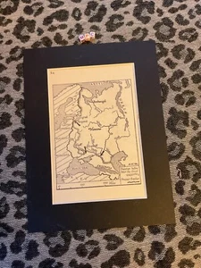 Mounted genuine Vintage Historical Map From 1933 Of Russia - Picture 1 of 3