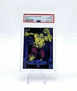 2024 Marvel Metal Universe Avengers Hulk #158 Grandiose Blue PSA 10 - Picture 1 of 2