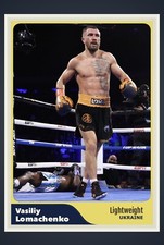 VASILY LOMACHENKO BOXING CHAMPION UKRAINE CUSTOM MADE RETRO STYLE ART CARD