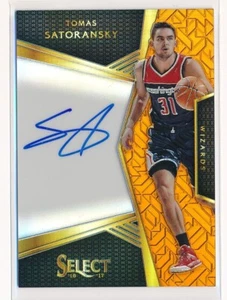 Panini Select Signatures Orange Prizm 2016/60 Tomas Satoransky Rookie automático radiocontrol - Imagen 1 de 2