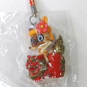 New Monster Hunter 1" Airou Palico Felyne Okinawa Shisa Figure Keychain Charm - Picture 1 of 3