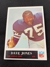 DEACON DAVE JONES  1965 PHILADELPHIA LOS ANGELES RAMS #89 VINTAGE FOOTBALL CARD