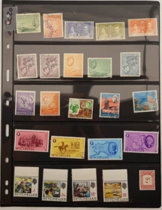 Seychelles Page Lot 24 Postage Stamps MNH - Picture 1 of 4
