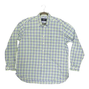 Joseph Turner Yorkshire Shirt Mens Size XL Blue Tattersall Check British Country - Picture 1 of 6