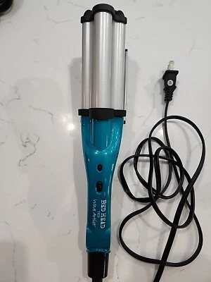 Bed Head Beach Wave Artist Curling Waving Iron 3 Waver Curler Crimper Aqua - Imagem 1 de 3