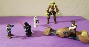 2011 Star Wars Hasbro Galactic Heroes lose Spielzeug Resin Figuren Lot + 1 extra - Bild 1 von 12