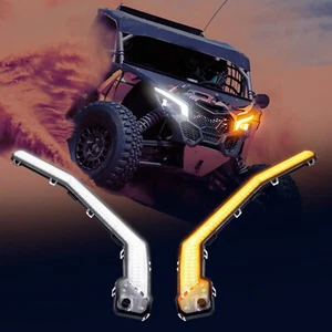 For 2017-2023 Can Am Maverick X3 XDS XRS Max Turbo R LED Fang Front Accent Light - Picture 1 of 6