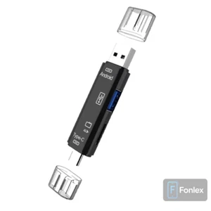 5in1 USB 3 0 Kartenleser Adapter Typ C OTG Micro USB SD TF für PC Laptop Tablet - Bild 1 von 6