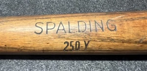 Antique Vtg 1910s-20s Spalding Model 250-Y Wood Baseball Bat 34” Uncracked 37oz - Picture 1 of 18