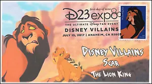 17-180, 2017, Disney Villains, Scar, The Lion King, Pictorial, FDC - Picture 1 of 1