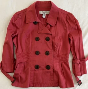 American Rag Cie Women Red Jacket S - Picture 1 of 5