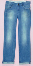 ESPRIT Denim Blue Jeans Straight Leg Stretch Mid Rise Ladies Size: 12 Inseam 32