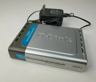 D-Link Fast Switch 10/100 Ethernet DSS-5+ BSS6+A K1 Wifi Adapter Splitter 5 port - Image 1 of 4