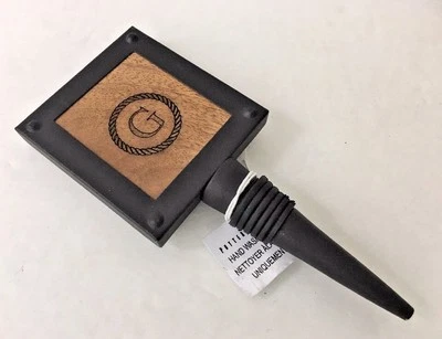 Tapón de botella Pottery Barn Blacksmith con monograma G Foto 1 de 4