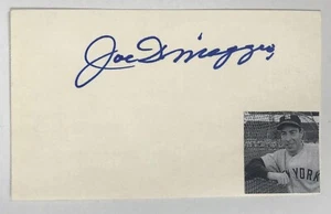 Joe DiMaggio (d. 1999) Signed Autographed Vintage 3x5 Index Card - Picture 1 of 2