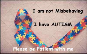 Autism / Autistic Disability Awareness PVC Plastic ID Card ONLY - 54x86mm - Picture 1 of 3