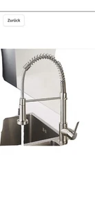 Aimadi Küchenarmatur Wasserhahn Küche Ausziehbare Brause  gebürsteter Nickel - Bild 1 von 4