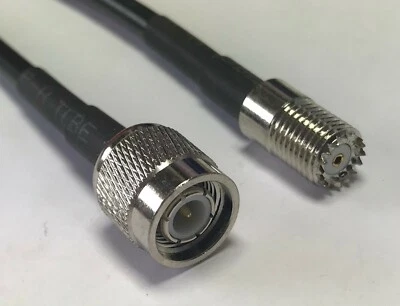 TNC Male to MINI-UHF Female Pick Your Length RG58 Coax RF Cable Quality 50ohm US - Image 1 of 3