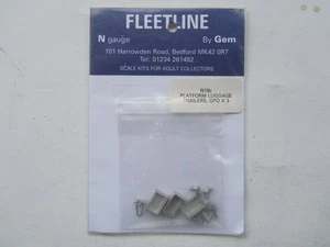 FLEETLINE Air7 - Spur N - Bausatz für drei Plattform- Gepäckanhänger in OVP - Bild 1 von 1