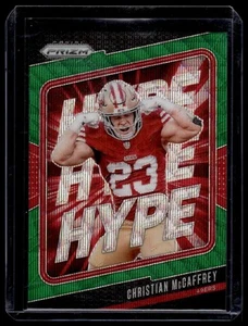 Panini Prizm #5 2024 Christian McCaffrey Hype Green Wave Prizm - Imagen 1 de 2