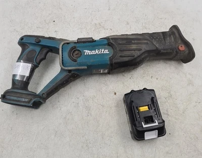 Lot of 2 Makita Tools - BJR181 Reciprocating Saw, Battery - For Parts - Image 1 of 4