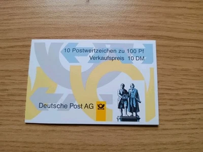 1997 Germany Deutsche Post AG Goethe, Schiller, Denkmal Weimar 10Dm Booklet MNH - Image 1 of 4
