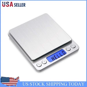 Multifunctional Electronic Scale In Black/silver ABS+SS With Backlit LCD Display - Picture 1 of 18
