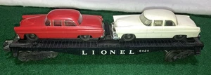 Lionel 6424-11 Automobile Flatcar w/ Original Cars O Gauge 1958 Postwar - Picture 1 of 8