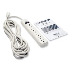 Tripp Lite TLP725 1,080 J 25' Cord 7 AC Outlets Surge Protector - Light Gray New - Picture 1 of 9