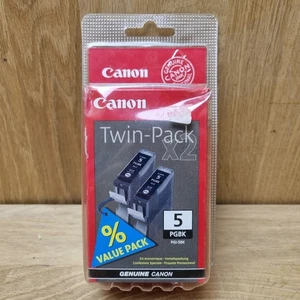 Canon PGI 5 2 Pack Black Ink Cartridges Genuine  - Picture 1 of 6