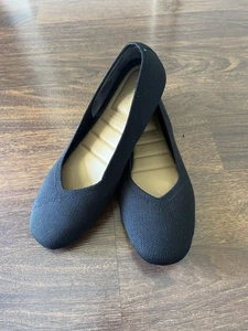 Cynthia Rowley schwarze flache Schuhe Größe 8,5 bequeme gepolsterte Slipper Arbeitsschuhe - Bild 1 von 7