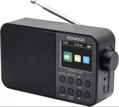 Kenwood CR-M30DAB-B Portable DAB+ Radio with Bluetooth Black - Image 1 of 4